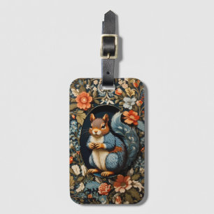 Vacker Ekorre William Morris-inspirerad Bagagebricka