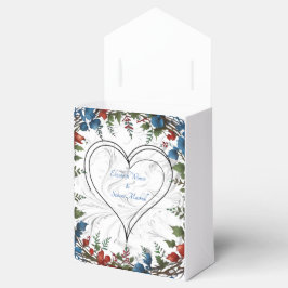 Vacker, elegant och fantasifull bröllopsinspirerad presentaskar