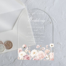 Vacker Elegant Stunning Blommig Bröllop