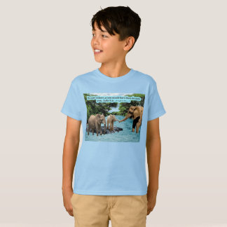 Vacker Elephant Scripture Luke 6:31 T Shirt