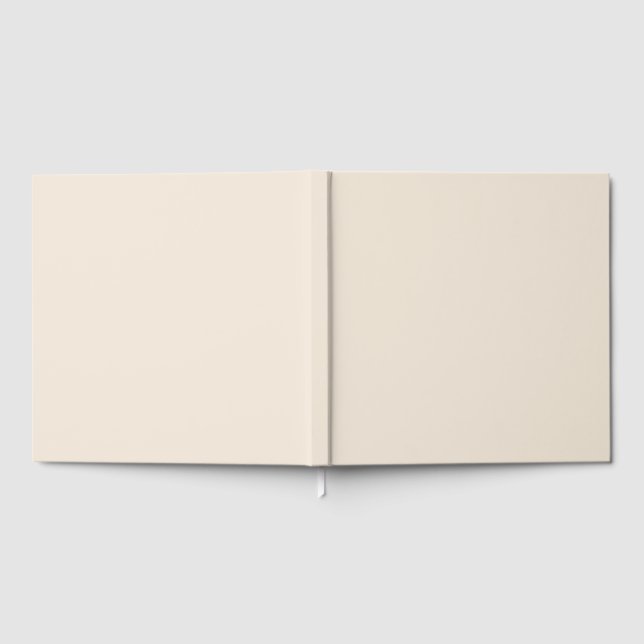 Vacker Elfenbensfärgad Gästbok 30x30 för Speciella (Full)