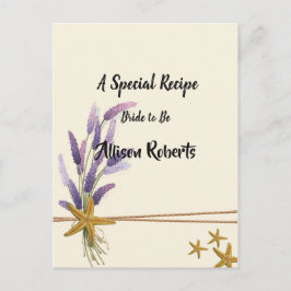 vacker Enkel sjöstjärna Bröllopsdusch Vykort