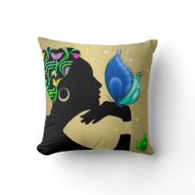 Vacker Ethnic Woman Pillow