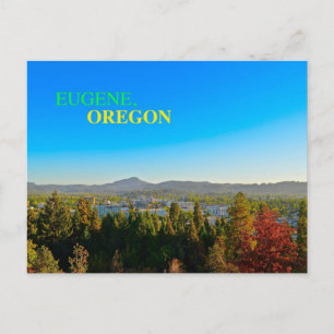 Vacker Eugene, Oregon Panorama vykort! Vykort