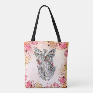 Vacker Fairy Queen Fantasy Tote Bag Tygkasse