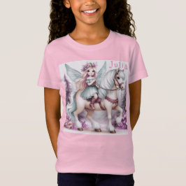 Vacker Fairy Riding a Horse T Shirt