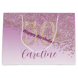 Vacker Fallande Roséguld Glitter 30-årsdag