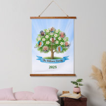 vacker Family Träd Photo Namn Wall Art Decor