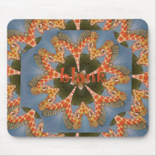 Vacker fantastisk African colorful Giraffe blank Musmatta