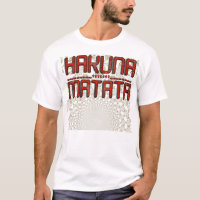Vacker Fantastisk Embossed Red Hakuna Matata Text