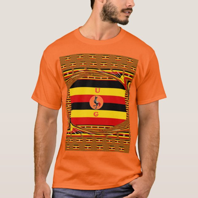 Vacker fantastisk Hakuna Matata Loely Uganda Colo Tee (Framsida)