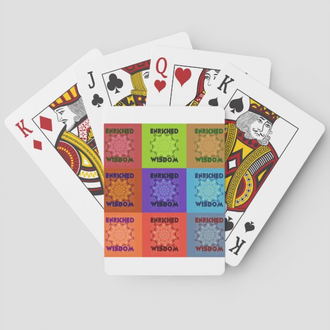Vacker Fantastisk  Härlig Pop Art Print: Berikad Spel Kort (Baksidan)