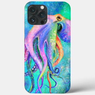 Vacker Färg Octopus iphone case