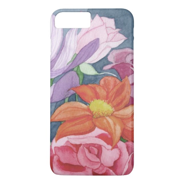 vacker färgad blommigt fodral Case-Mate iPhone skal (Baksida)