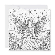 Vacker färgning Art Guardian Angel