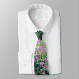 Vacker färgrik blomma slips