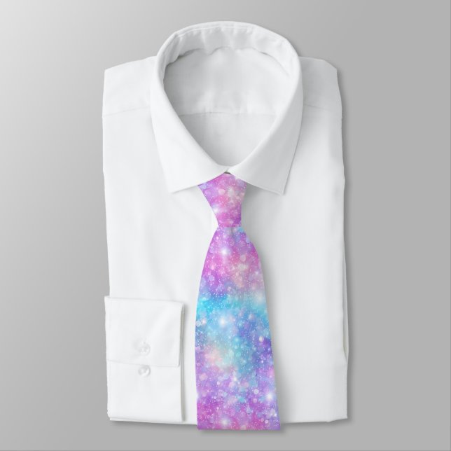 Vacker Färgrik Glittrig Bakgrund Slips (Bunden)