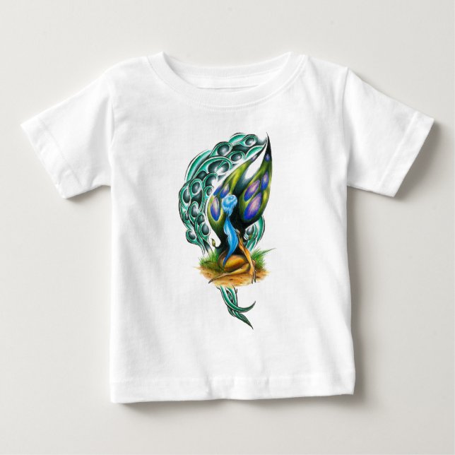 Vacker färgstark keltisk skog Fe Tee Shirt (Framsida)