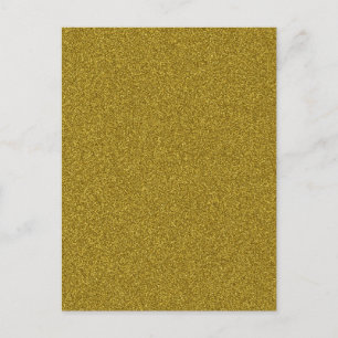 Vacker, fasansfull gult guld glitter vykort