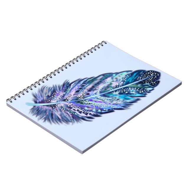 Vacker Feather Anteckningsbok (Vänstra Sidan)