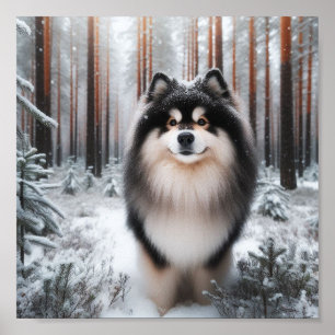 Vacker finsk lapphund poster