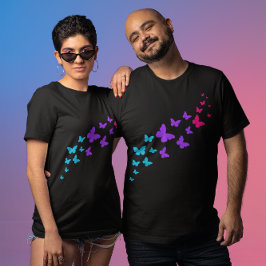 Vacker Fjäril Androgynt Stolthetsdesign T Shirt