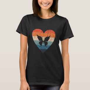 vacker fjäril retro vintage 70-tal 60-tal härd t shirt