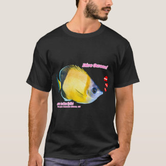 Vacker fjärilsfisk utskuren tryck t shirt