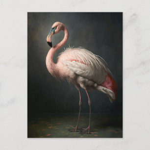 Vacker Flamingo-vykort Vykort