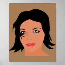 vacker flicka i ansikte söt