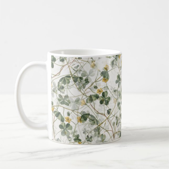 Vacker Flower Plant  Kaffemugg (Vänster)