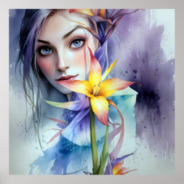 Vacker Flower Poster