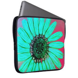 Vacker Flower Sketch Laptop Fodral