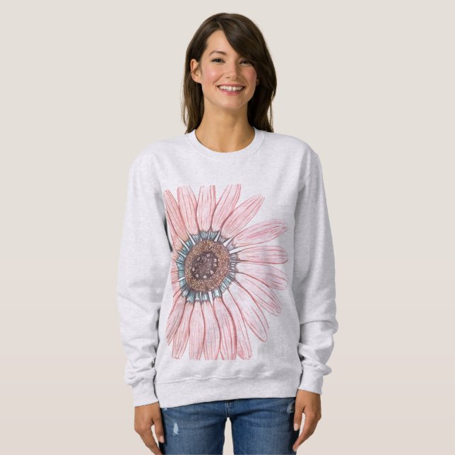 Vacker Flower T Shirt (Hel framsida)