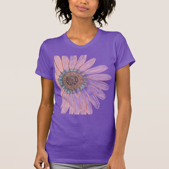 Vacker Flower T Shirt (Framsida)