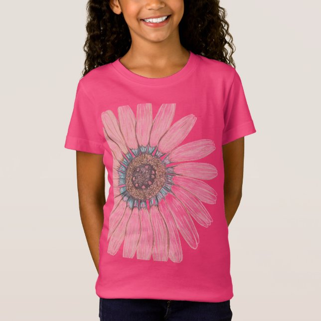 Vacker Flower T Shirt (Framsida)