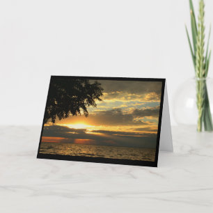 Vacker födelsedag från soluppgång till solnedgång kort