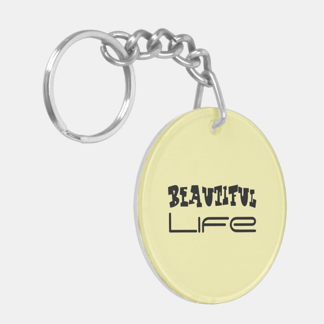 Vacker för akrylisk nyckelkedja (Vänstra Framsidan)