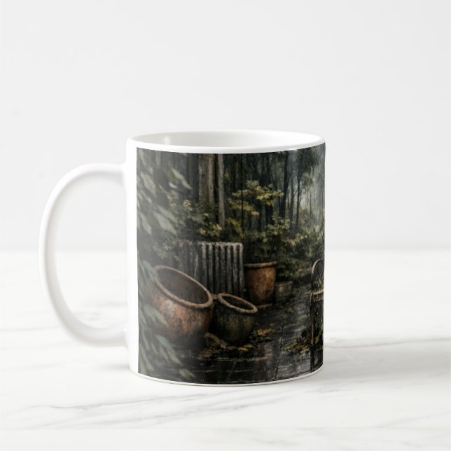 Vacker förfall Orangeri Växthus  Kaffemugg (Vänster)