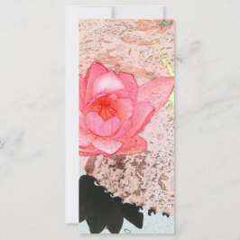 vacker fotokonst av rosa vattenlily-blomman