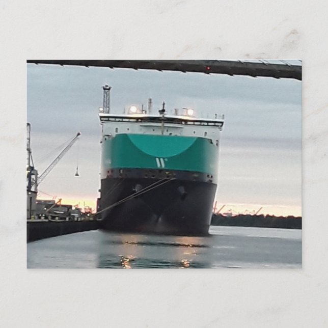  vacker frakt savannah georgia vykort (Framsida)