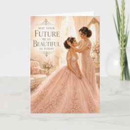 Vacker framtid Quinceañera-kort Kort