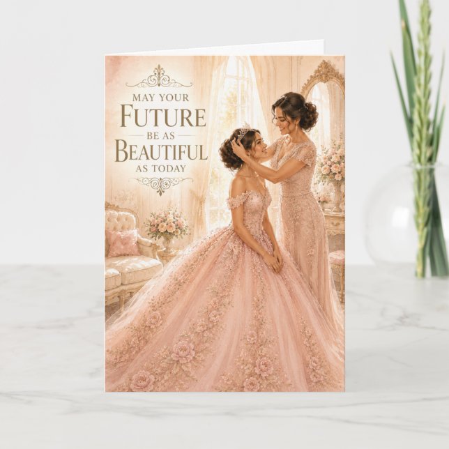 Vacker framtid Quinceañera-kort Kort (Framsida)