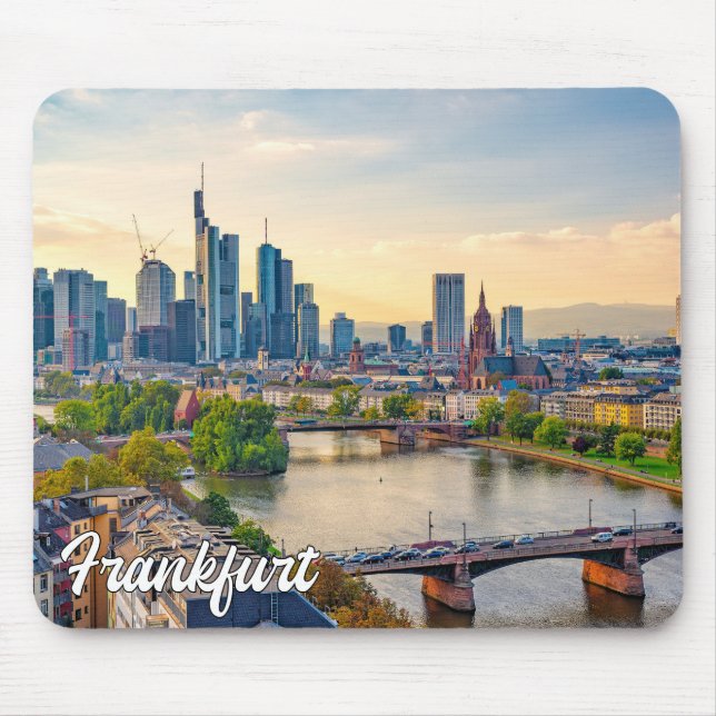 Vacker Frankfurt, Tyskland Musmatta (Framsidan)