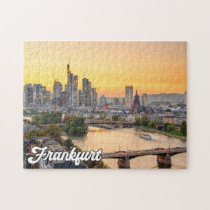 Vacker Frankfurt, Tyskland Pussel