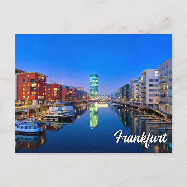 Vacker Frankfurt, Tyskland Vykort (Framsida)