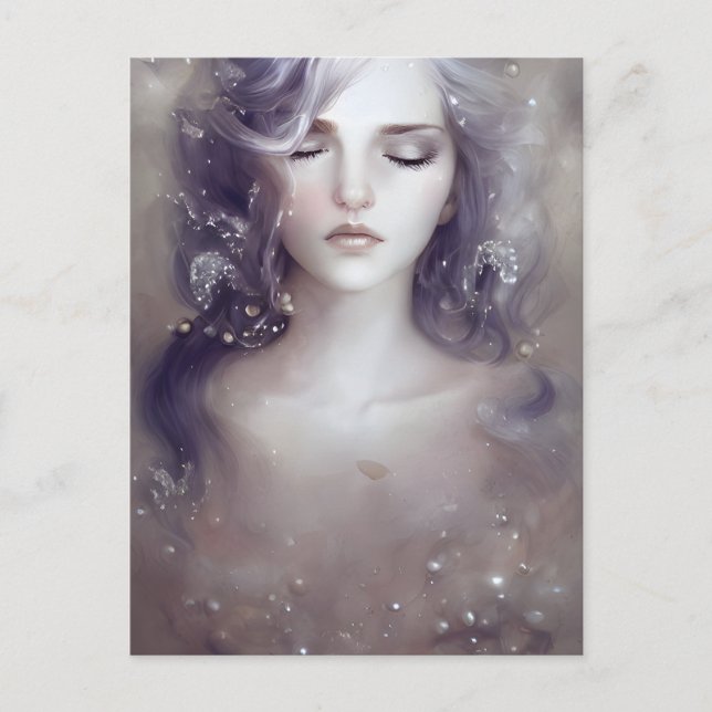 Vacker, fredligt vaktkort för kvinnor vykort (Framsida)