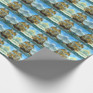 vacker fyrkantig frakt presentpapper