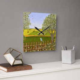 Vacker Fyrkantig Klocka