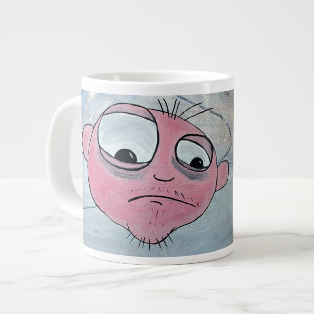 Vacker galen ansikte Jumbo-mugg! Jumbo Mugg (Framsida vänster)